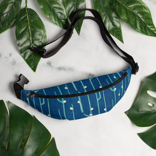 Sebastian & Clementine Blue Shima-Shima Fanny Pack