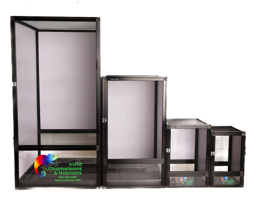 Size 24: Reptile Hybrid Cage, 24x24x48 FREE WIFI Temp&Humidity Sensor included!