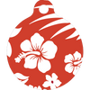 Aloha Red HD Dog ID Tag