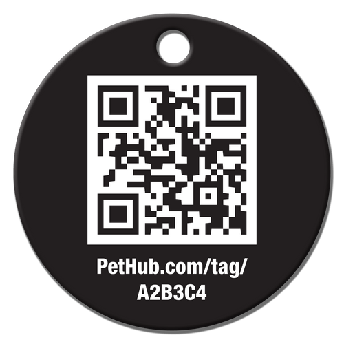PetHub QR Pet ID Tag – Classic Aluminum