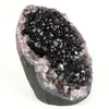 Amethyst Dark Purple Crystals Geode Natural Mineral Specimen  # B 4647