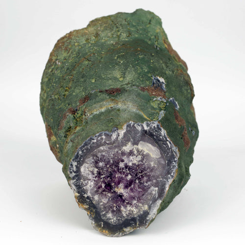 Amethyst Dark Purple Crystals Geode Natural Mineral Specimen  # B 4648