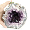 Amethyst Dark Purple Crystals Geode Natural Mineral Specimen  # B 4648