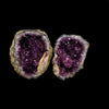 Amethyst Geode with Calcite Unopened Natural Mineral Specimen  # B 5226