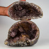 Amethyst Purple Crystals Geode (2 Halves ) Natural Mineral Specimen  # B 5004