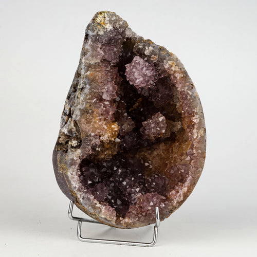 Amethyst Purple Crystals Geode (2 Halves ) Natural Mineral Specimen  # B 5004