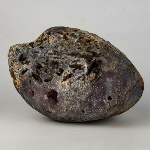 Amethyst Purple Crystals Geode (2 Halves ) Natural Mineral Specimen  # B 5004