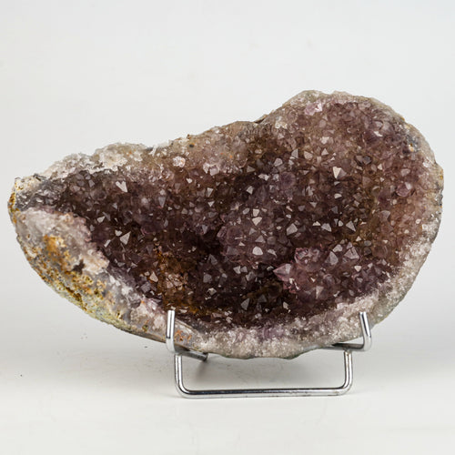 Amethyst Purple Crystals Geode (2 Halves ) Natural Mineral Specimen  # B 5004