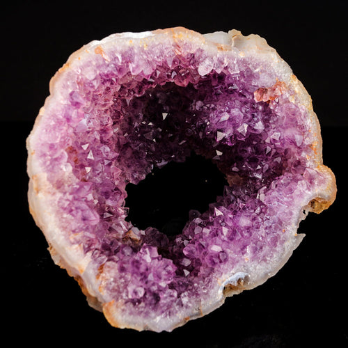 Amethyst Sparkling Crystals Geode in Half Natural Mineral Specimen # B 6578