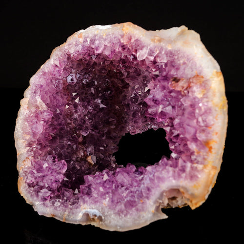 Amethyst Sparkling Crystals Geode in Half Natural Mineral Specimen # B 6578