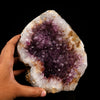 Amethyst Sparkling Crystals Geode in Half Self Standing Natural Mineral Specimen # B 6276