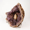 Amethyst Sparkling Crystals with Calcite Natural Mineral Specimen # B 5534