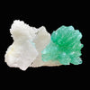 Rare Green Apophyllite Spray on Calcite | Natural Indian Mineral Specimen from Jalgaon DK87