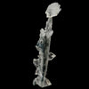 Apophyllite Crystals on Sparkling MM Quartz Stalactite Natural Mineral Specimen # B 6079