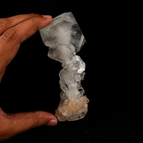 Apophyllite Cube with stilbite Natural Mineral Specimen # B 5457
