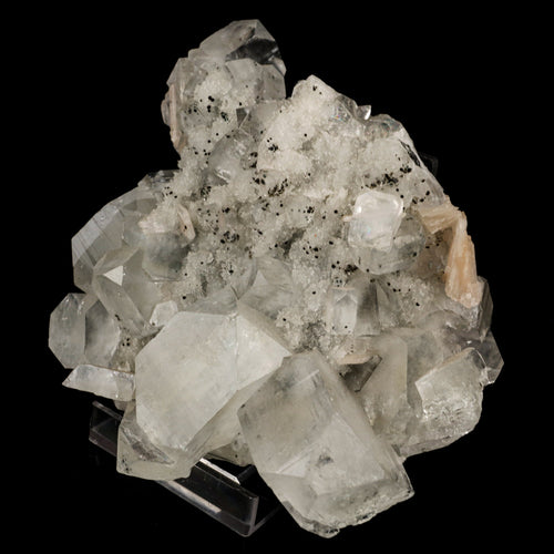 Apophyllite Cubes on Chalcedony Natural Mineral Specimen # B 5758