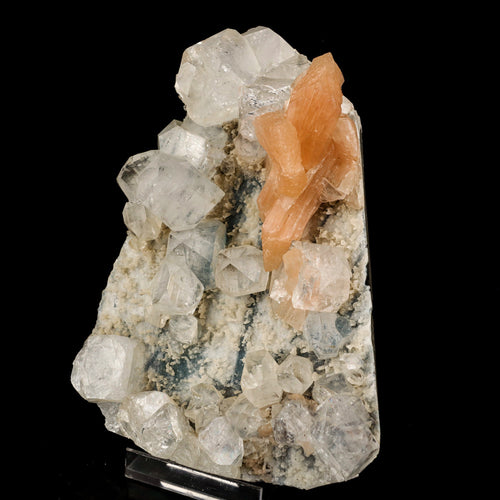 Apophyllite Cubes with Stilbite and Chalcedony Natural Mineral Specimen # B 5910