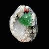Rare Deep Green Apophyllite Flower with Red Stilbite on Calcite & Chalcedony | Old School Savda Quarry Zeolite Specimen, India DK103