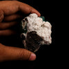 Apophyllite Green Cube on Chalcedony Natural Mineral Specimen # B 6388