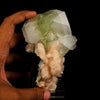 Apophyllite green cube with Stilbite Natural Mineral Specimen # B 5890