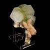 Apophyllite green cube with Stilbite Natural Mineral Specimen # B 5890