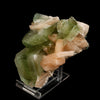 Apophyllite green cube with Stilbite Natural Mineral Specimen # B 6498
