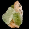 Apophyllite green cube with Stilbite Natural Mineral Specimen # B 6506