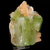 Apophyllite green cube with Stilbite Natural Mineral Specimen # B 6506