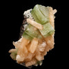 Apophyllite green cube with Stilbite Natural Mineral Specimen # B 6511