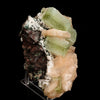 Apophyllite green cube with Stilbite Natural Mineral Specimen # B 6511
