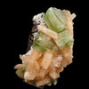 Apophyllite green cube with Stilbite Natural Mineral Specimen # B 6511