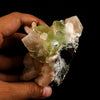 Apophyllite green cube with Stilbite Natural Mineral Specimen # B 6516