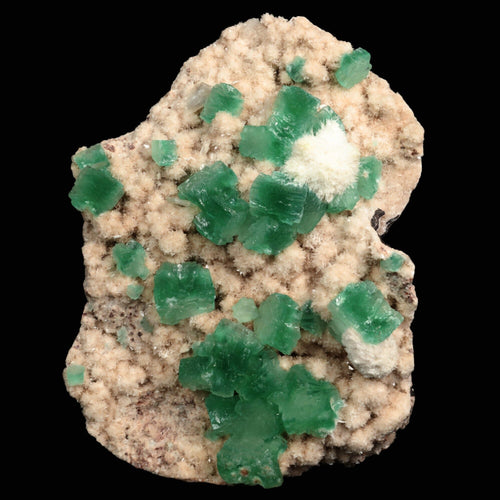 Apophyllite green with Mordenite Free Standing Natural Mineral Specimen # B 6789