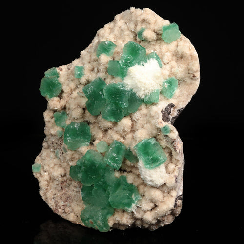 Apophyllite green with Mordenite Free Standing Natural Mineral Specimen # B 6789