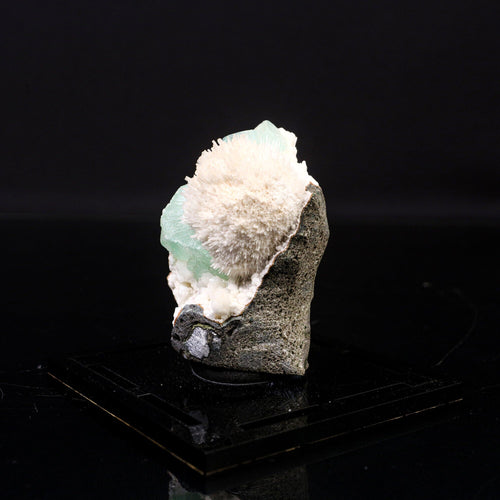 Apophyllite green with Mordenite Natural Mineral Specimen # B 6720