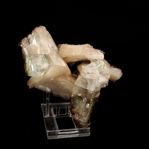 Apophyllite green with Stilbite Natural Mineral Specimen # B 6533