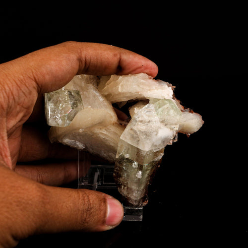 Apophyllite green with Stilbite Natural Mineral Specimen # B 6533