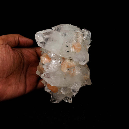 Apophyllite Sparkling with Stilbite Natural Mineral Specimen  # B 5193