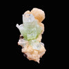 Green Apophyllite & Stilbite Spray with Scolecite Needles | Rare Indian Zeolite Mineral Specimen from Ahmednagar DK100