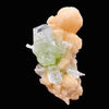 Green Apophyllite & Stilbite Spray with Scolecite Needles | Rare Indian Zeolite Mineral Specimen from Ahmednagar DK100