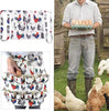 12 Pockets Egg Apron Veggie Fruits Collecting Gathering Holding for Chicken Duck Goose Eggs