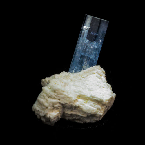 Aquamarine with Feldspar Natural Mineral Specimen # B 6983