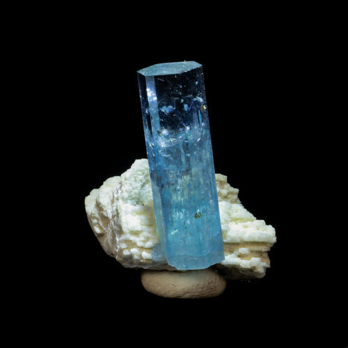 Aquamarine with Feldspar Natural Mineral Specimen # B 6983