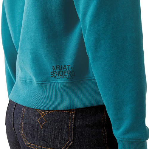 Ariat Womens Essential Sendero West is Best Graphic Sweatshirt – Cozy Western Fleece Crewneck