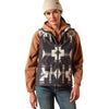 Ariat Womens Logo Softshell Western Print Vest – Durable Outdoor Layer with Zip Pockets
