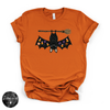 Bat on a Broom Tee | Cute Witchy Halloween Bat Graphic T-Shirt