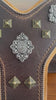 AZTEC BIG dog SET - Harness - collar - lead. Brown