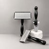 Black Pet Slicker Brush for Dogs and Cats