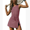 Fitness Jumpsuit Tennis Skirt Built-in Shorts Jumpsuit