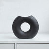 Nordic Style Simple Ceramic Vase Semicircle Creative Flower Device